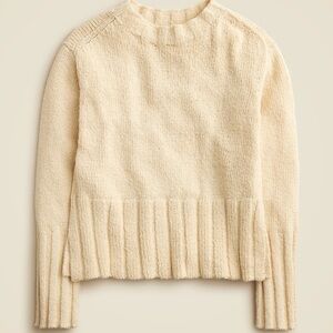 J. Crew Marina sweater in textured cotton blend